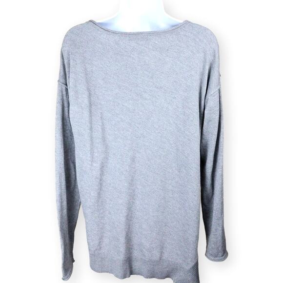 Verve Ami Light Gray Fine Knit Tunic Womens Sweater M NWOT - Picture 7 of 9